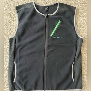 OAKLEY MENS HYBRID PILE VEST BLACK/GRAY Size L